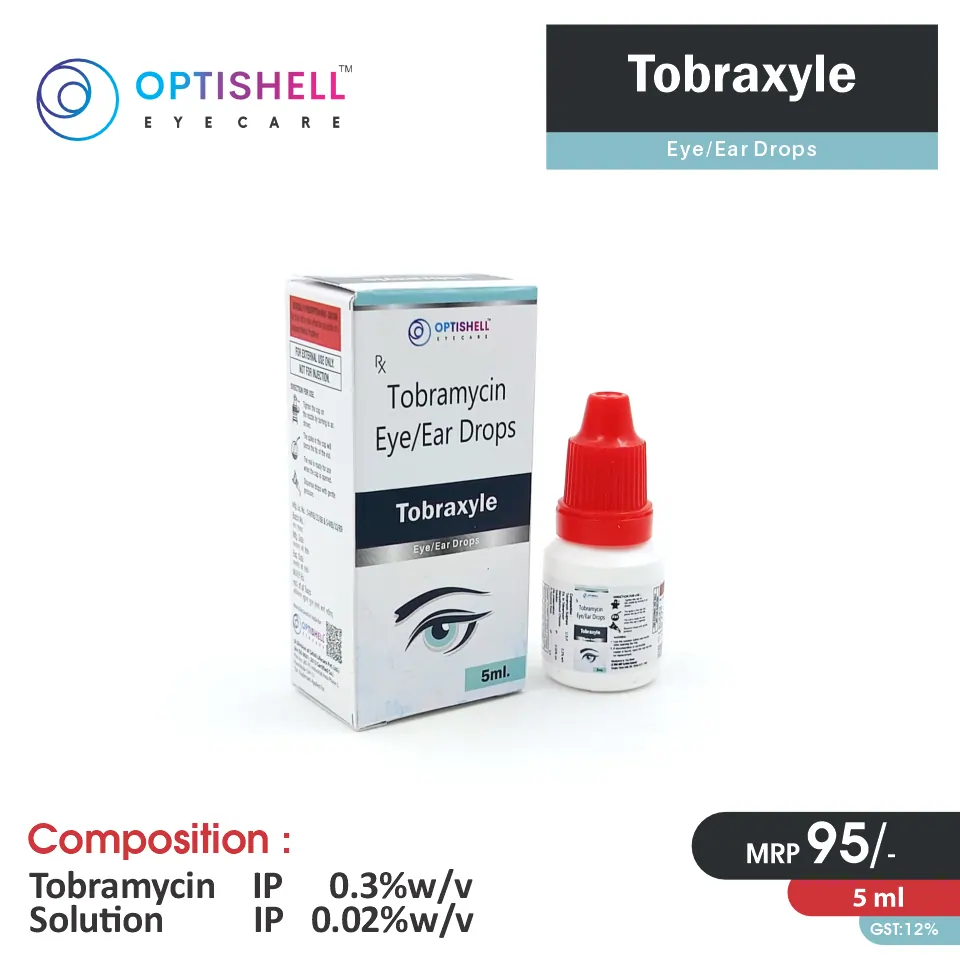 Tobramycin (0.3% w/v) Eye Drop at the best price in PCD Pharma Franchise for Antibiotic and Bacterial Infection Treatment.